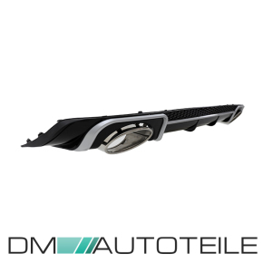 Audi A3 8V 3-door rear Diffuser Sport Duplex 4-pipe tail pipes 12-16 + S3