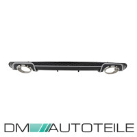 Audi A3 8V 3-door rear Diffuser Sport Duplex 4-pipe tail pip