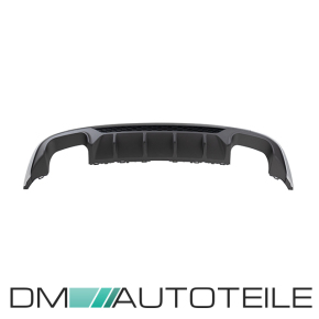 Rear Diffusor Sport Duplex black matt fits on Audi A3 8V 3-doors Facelift with standard bumper