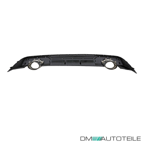 Heckdiffusor Sport Schwarz Chrom + Blenden passt für Audi A3 8V Facelift 3 Türer Serie nicht RS3 Modelle