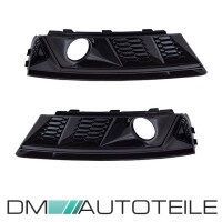 Set Front Grille honeycomb Fogs cover black gloss fits on fo