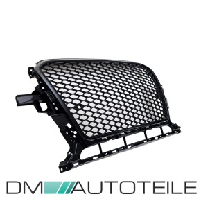 Kühlergrill Wabendesign Schwarz glanz komplett mit/ohne PDC passt für Audi Q5 8R Facelift ab 2012