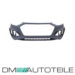 Sport Front Bumper + Honeycomb black gloss fits on Audi A4 B9  facelift up 2019 without RS4