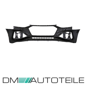Sport Front Bumper + Honeycomb black gloss fits on Audi A4 B9  facelift up 2019 without RS4