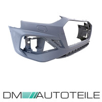 Sport Front Bumper + Honeycomb black gloss fits on Audi A4 B
