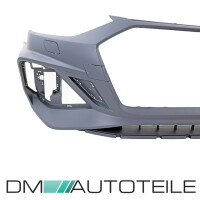Sport Front Bumper + Honeycomb black gloss fits on Audi A4 B