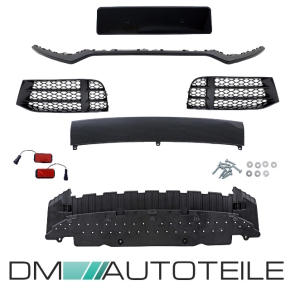 Sport Umbau Stoßstange vorne Wabendesign inklusive Carbon Spoiler passt für Audi A5 8T Facelift 11-17