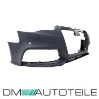 Sport Front bumper primed + Carbon Spoiler Kit fits on Audi 