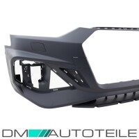 Sport Front bumper + Grille honeycomb black gloss fits Audi 
