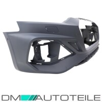 Sport Front bumper + Grille honeycomb black gloss fits Audi 