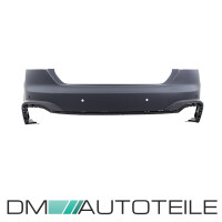 Sport Rear Bumper duplex diffusor black gloss fits on Audi A