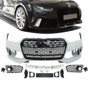 Set of Sport Front Bumper complete + Spoiler fits on Audi...