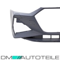 Sport Full Front Bumper Kit + honeycomb Grille Set Black glo