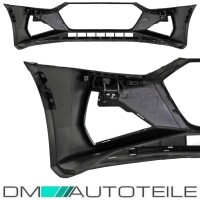 Sport Full Front Bumper Kit + honeycomb Grille Set Black glo