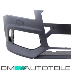 Sport Front Bumper Kit complete + honeycomb Grille Set gloss black fits on Audi Q5 8R Facelift up 2012-2015 without RSQ5