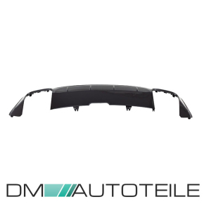 Rear Diffusor 4-exhaust duplex black gloss+tail pipes fits Audi A5 B9 F5 without S5 up 2016