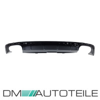 Rear Diffusor 4-exhaust duplex black gloss+tail pipes fits A