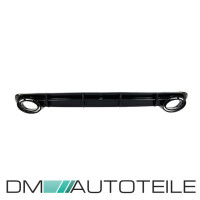 Rear Diffusor Carbon Gloss+ Tail Pipes fits on Audi A6 C7 Sa