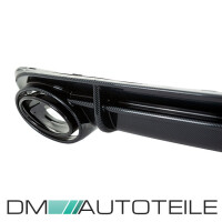 Rear Diffusor Carbon Gloss+ Tail Pipes fits on Audi A6 C7 Sa