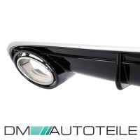 Rear Diffusor Black Gloss+ Tail Pipes fits on Audi A7 4G Spo