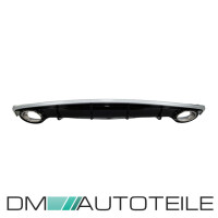 Rear Diffusor Black Gloss+ Tail Pipes fits on Audi A7 4G Spo