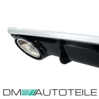 Rear Diffusor Black Gloss+ Tail Pipes fits on Audi A7 4G Spo