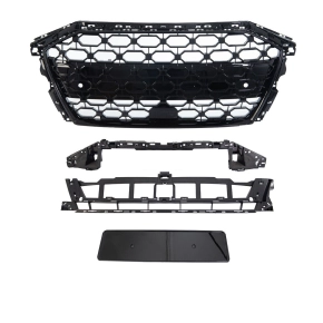 Front Grille Radiator Honeycomb black gloss fits on Audi...