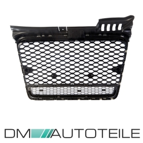 Front Radiator Grille honeycomb black silver fits on all A4 B7 up 2004-2008 w/o RS4