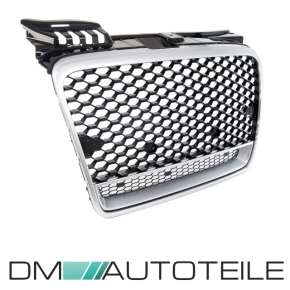 Front Radiator Grille honeycomb black silver fits on all A4 B7 up 2004-2008 w/o RS4