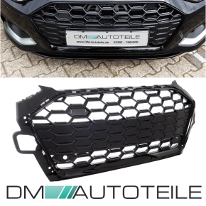 Wabengrill Breit Kühlergrill Schwarz passt für Audi A4 B9 Facelift ab 2019 für S Line Modelle