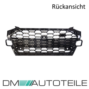 Wabengrill Breit Kühlergrill Schwarz + Kamera passt für Audi A4 B9 Facelift ab 2019 auch S Line Modelle