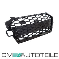 Front Grille Radiator wide Honeycomb black silver+ camera fi