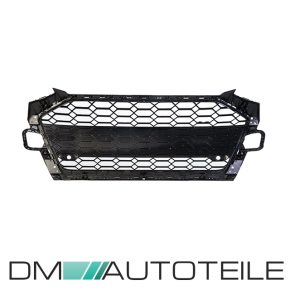 Wabengrill schmal Kühlergrill Schwarz Glanz passt für Audi A4 B9 Facelift ab 2019 