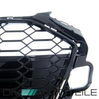 Front Grille Radiator Honeycomb black gloss fits on Audi A4 