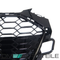 Front Grille Radiator Honeycomb black gloss + camera fits on