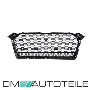 Front Grille Radiator Honeycomb black silver fits on Audi A5 F5 up 2015-2019 w/o RS5