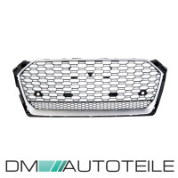 Front Grille Radiator Honeycomb black silver fits on Audi A5