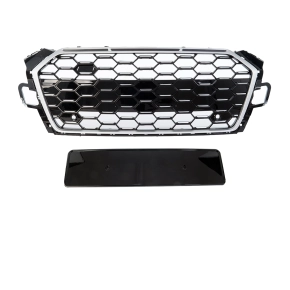 Front Grille Radiator wide Honeycomb black silver fits on...