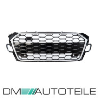 Front Grille Radiator wide Honeycomb black silver fits on Au