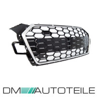 Front Grille Radiator wide Honeycomb black silver fits on Au