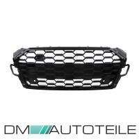Front Grille Radiator wide Honeycomb black gloss complete fi