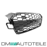 Front Grille Radiator wide Honeycomb black gloss complete fi