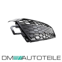 Front Grille Radiator wide Honeycomb black gloss complete fi