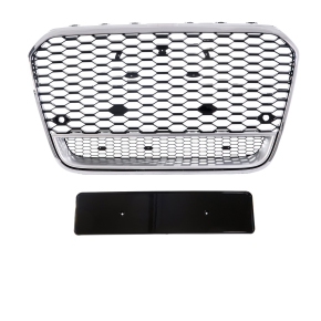 Sport honeycomb Front Grille Radiator Chrome Black Silver fits on Audi A6 C7 ab 11-14 w/o RS6
