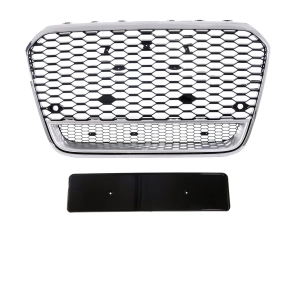 Sport Wabengrill Kühlergrill Chrom Schwarz Silber...