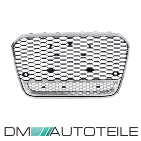 Sport Wabengrill Kühlergrill Chrom Schwarz Silber passt für Audi A6 C7 ab 11-14