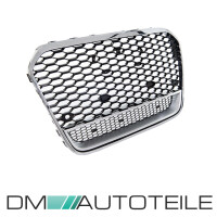 Sport honeycomb Front Grille Radiator Chrome Black Silver fi