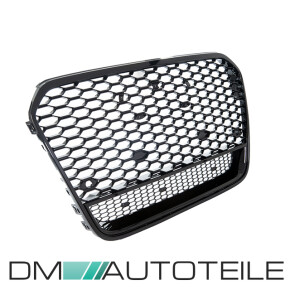 Wabengrill Kühlergrill Schwarz Glanz Gitter passt für Audi A6 4G C7 Facelift ab 2014