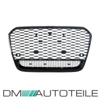 Front Grille Radiator Honeycomb black gloss fits on Audi A6 