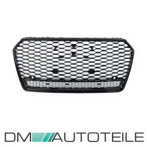 Wabengrill Kühlergrill Schwarz glanz komplett Gitter passt für Audi A7 4G C7 ab Facelift 2014 nicht RS7